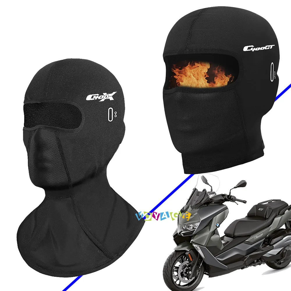 Logo For BMW C400X C400GT X GT 400 Motorcycle Neck Full Face Mask Windproof Dustproof Face Shield Biker Mask Accessories