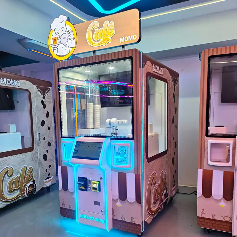 Instant Coffee Vending Machine Floor Standing Card Reader Remote Sales Statistic Shopping Mall Beverage Vending Unit