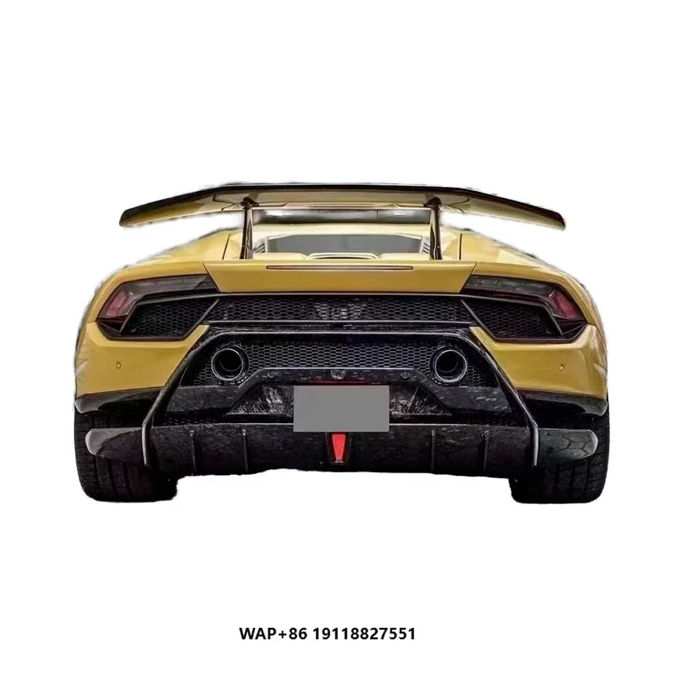 P-Style Forged Carbon Rear Spoiler Tail Wing New Condition Car Body Kit Parts for  Huracan LP580 LP610
