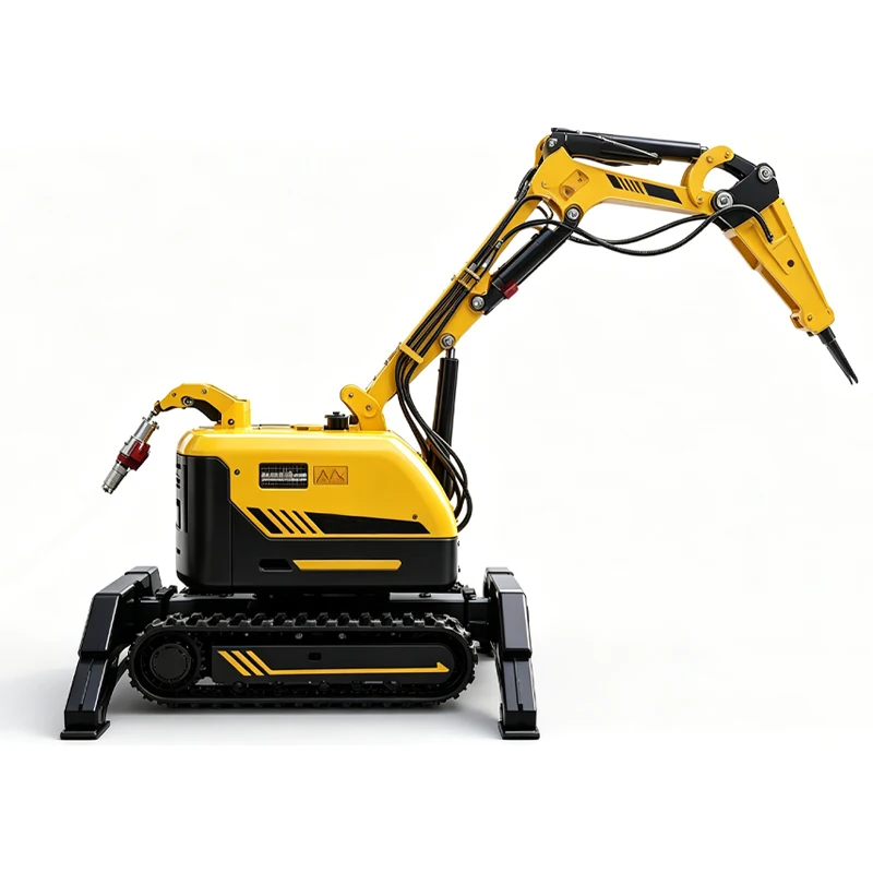 Remote Operated Demolition Robot Crawler Hydraulic Drive for Disaster Rescue Ruins Clearing Construction Demolition Works