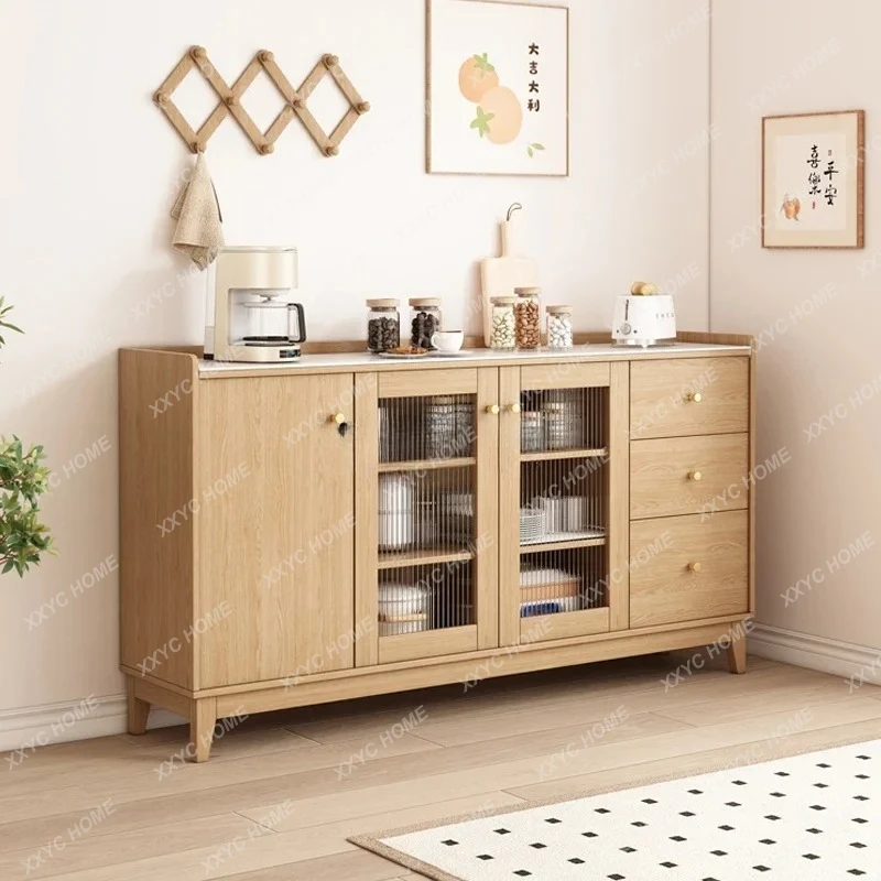 X-S Solid wood dining side against the wall Integrated locker Living room storage Kitchen Home storage HG