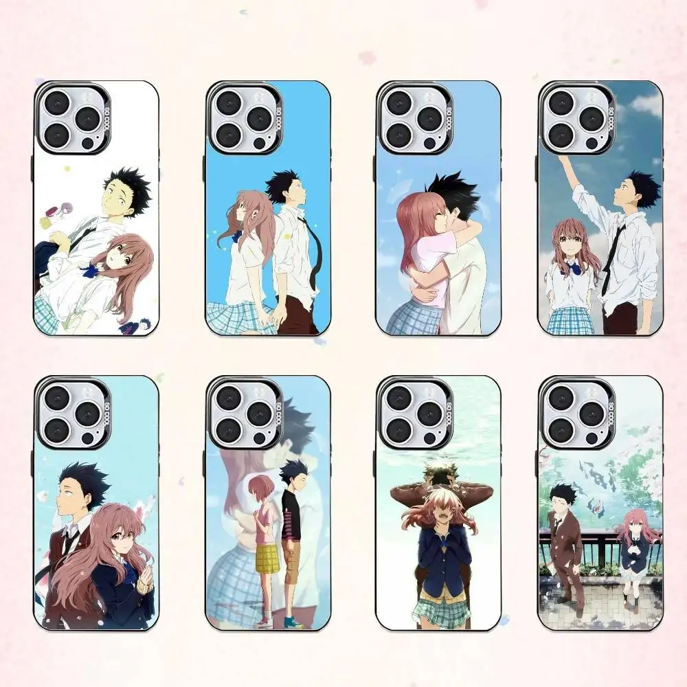 

Friendship A Silent V-Voice Phone Case For iPhone17,16,15,14,13,12,11 Plus,Pro Max Colored Silver Plated Inside Cover