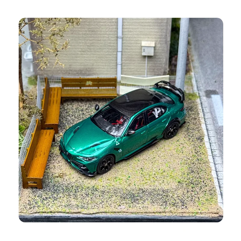 โมเดลรถอัลฟ่า โรเมโอ จีทีเอเอ็ม สเกล 1:64 ของสะสม ของตกแต่ง ของที่ระลึก ของเล่น ทำจากโลหะผสม สำหรับตั้งโชว์