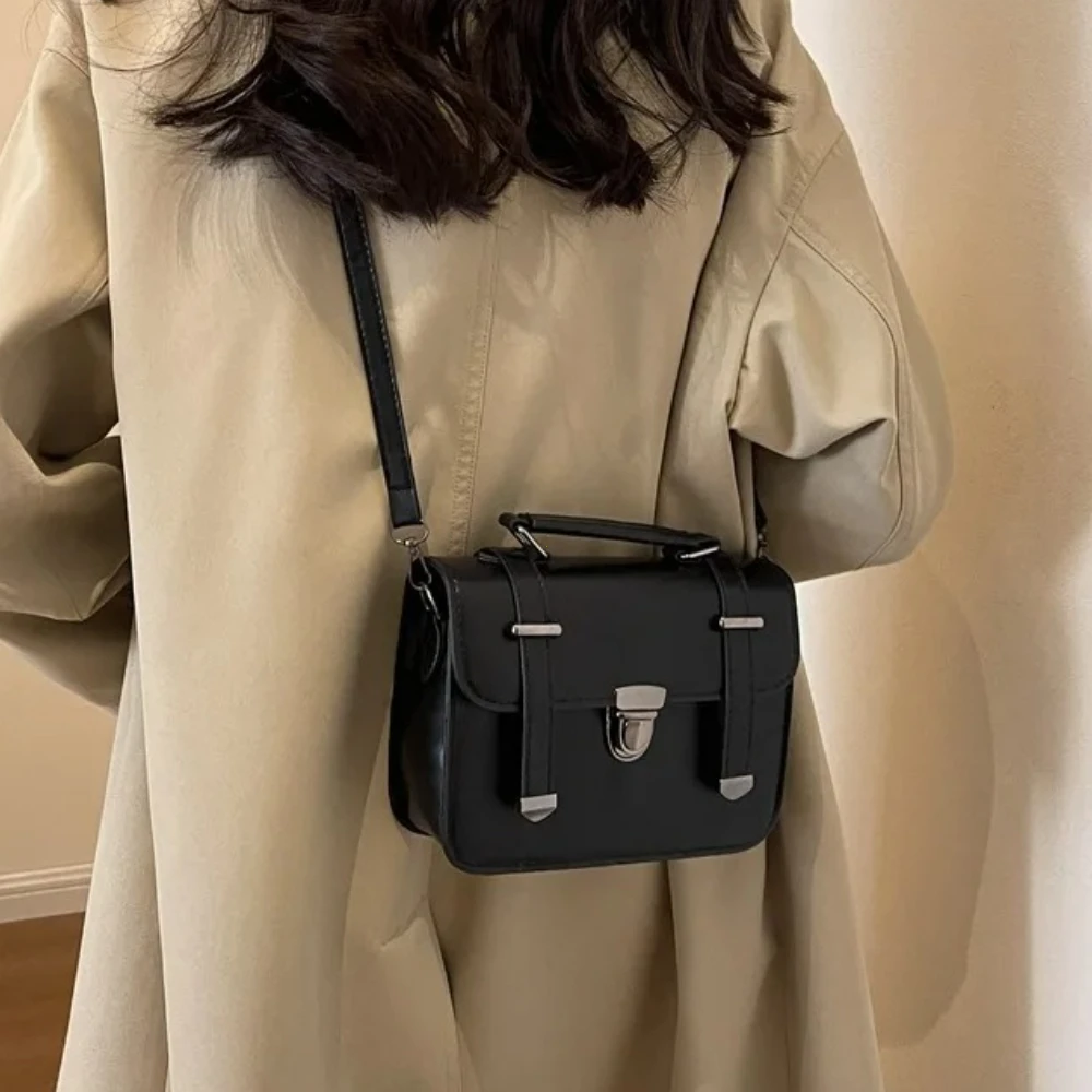 

2025 New Vintage Chic Small Square Bag, Retro Top Handle Shoulder Bag for Women, Casual Day To Night Purse,ladies Hand Bags