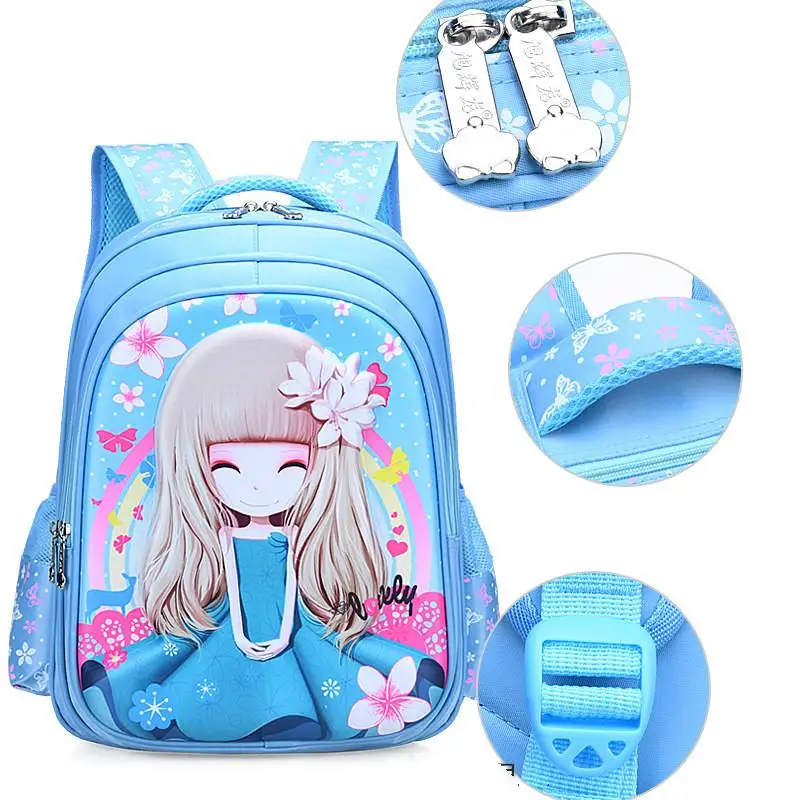 New Primary School Student School Bag Kindergarten Princess Backpack Kawaii Bookbags School Bag