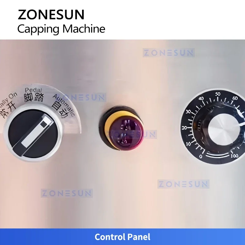 ZONESUN ZS-XG11 Compact Nail Polish Bottle Capping Machine Beauty Product Sealing Machine view 4