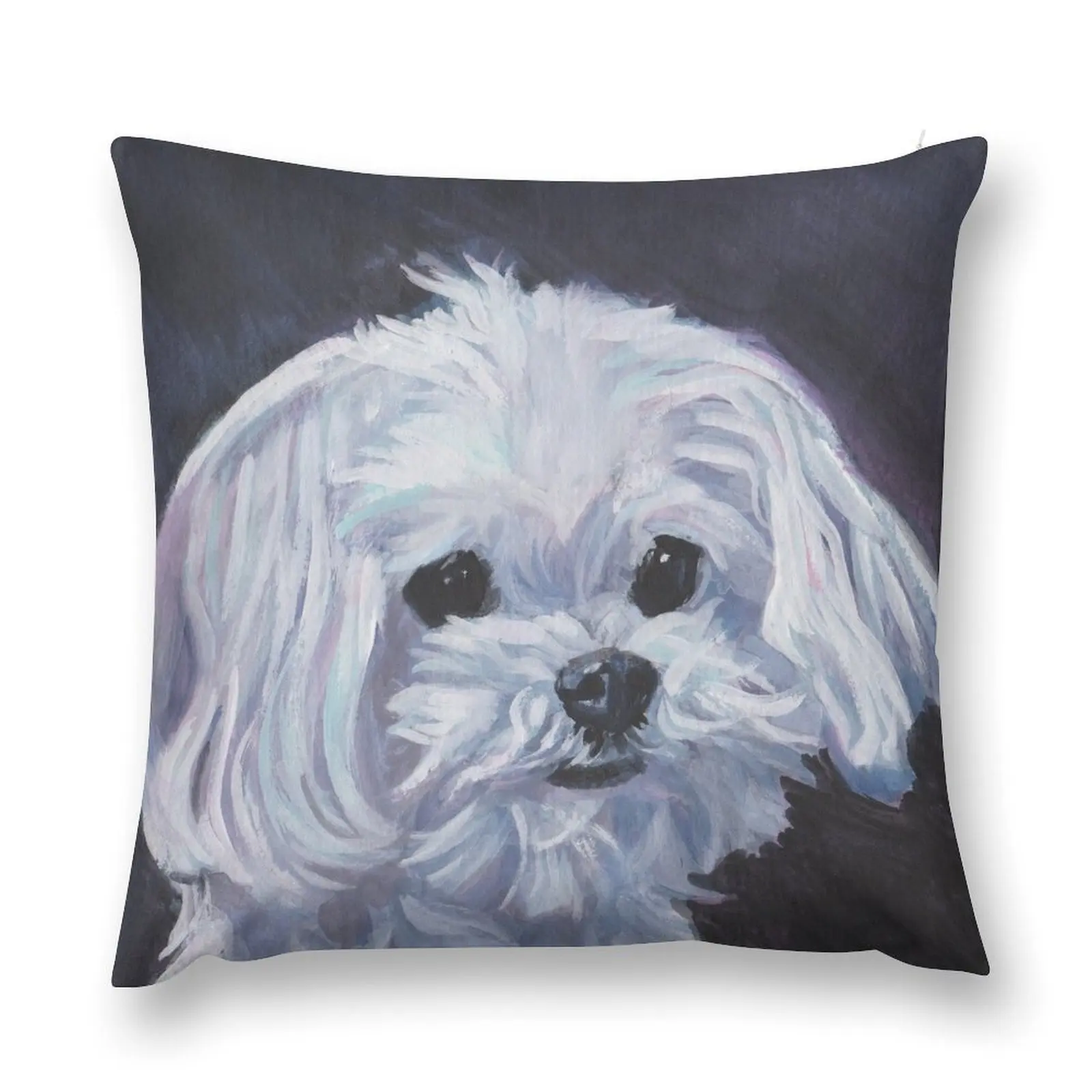 Maltese Fine Art Painting Throw Pillow luxury throw pillow covers covers for pillows Sofa Covers pillow