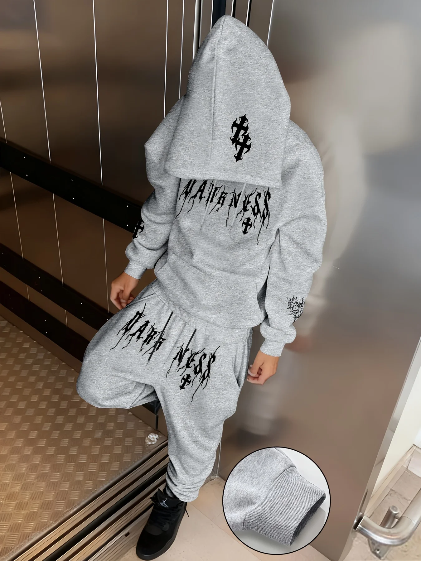 2026 Alvin & Chipmunks Style Sweatshirt Set For Women Men,Cartoon Drop Shoulder Pullover Tops+Pants Matching Outfits,Casual BFF