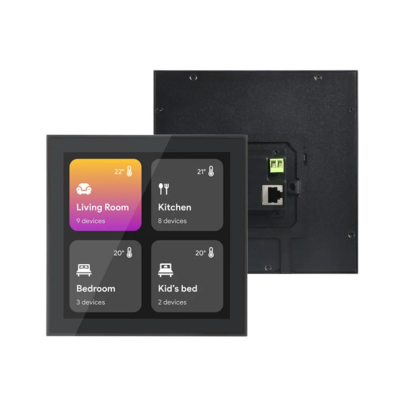 tablet touch screen quadrato unico da 7,6 pollici RK3566 Quad Core da 2 GB Android Smart Home con WiFi per hotel camper auto