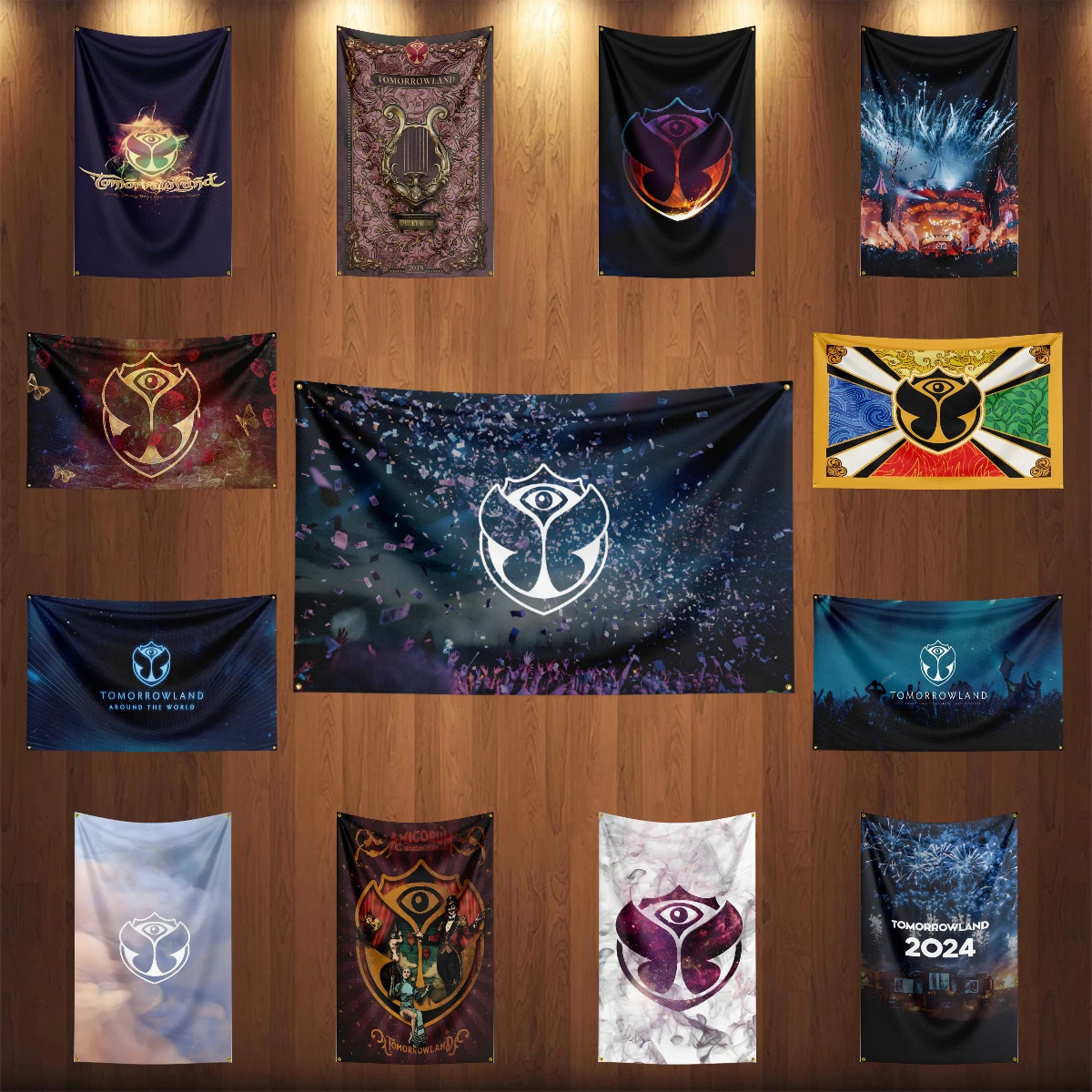 3x5 Ft Heavy Metal Rock Band T-Tomorrowlands Flags Polyester for Room Wall Out Door Decor Music Fan Collection Live ShowCheering