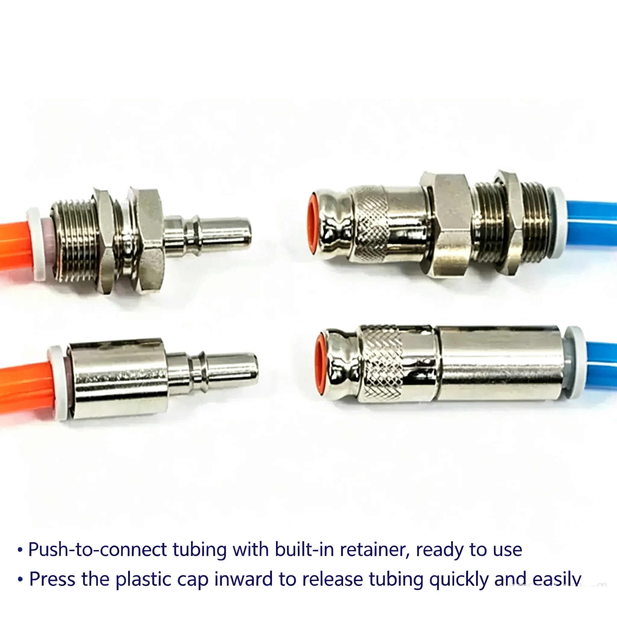 C-Type Self-Locking Pneumatic Quick Coupling Male Female KK2P KK2S Pipe Size 04 06 Air Compressor Fitting G1/4 G3/8