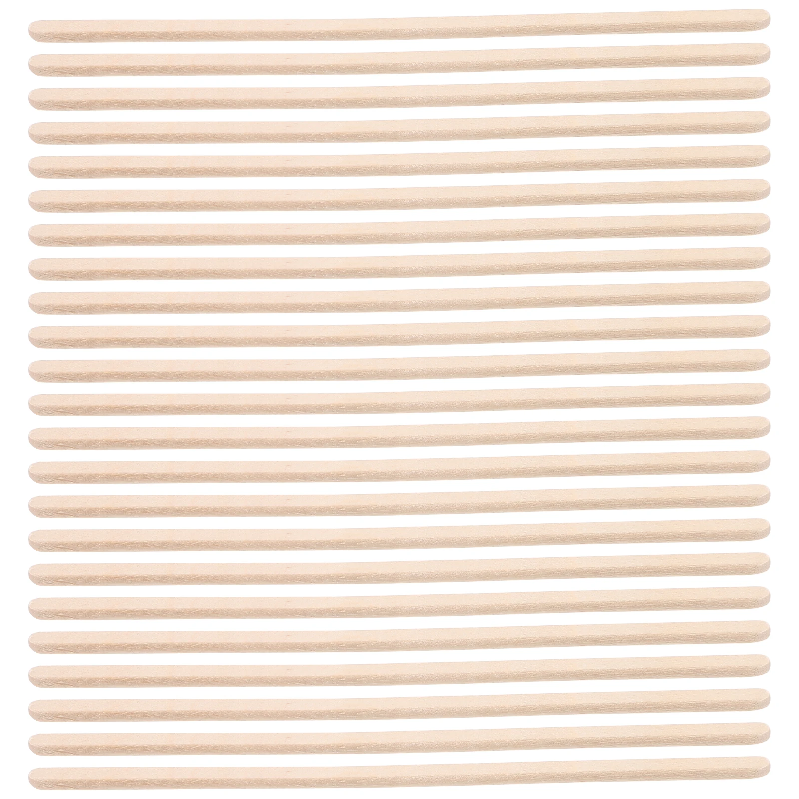 

100 Pcs Sticks Jumbo Wood Spatula Hair Removal Wax Stick Tools 140x6x2mm Thick Round Edge Waxing Applicator Hair Removal