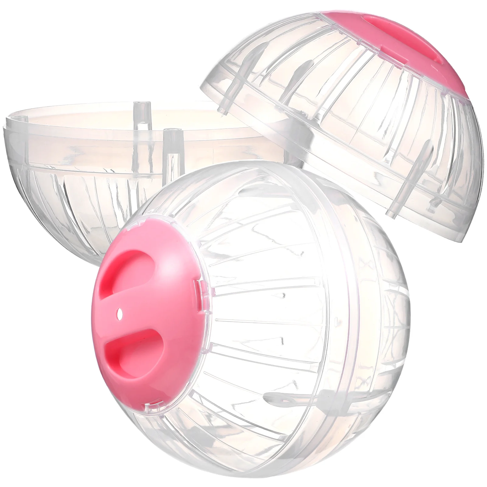 

2 Pcs Cage Hamster Sports Ball Fitness Mini Toys Large Plastic Pet Exercising Balls