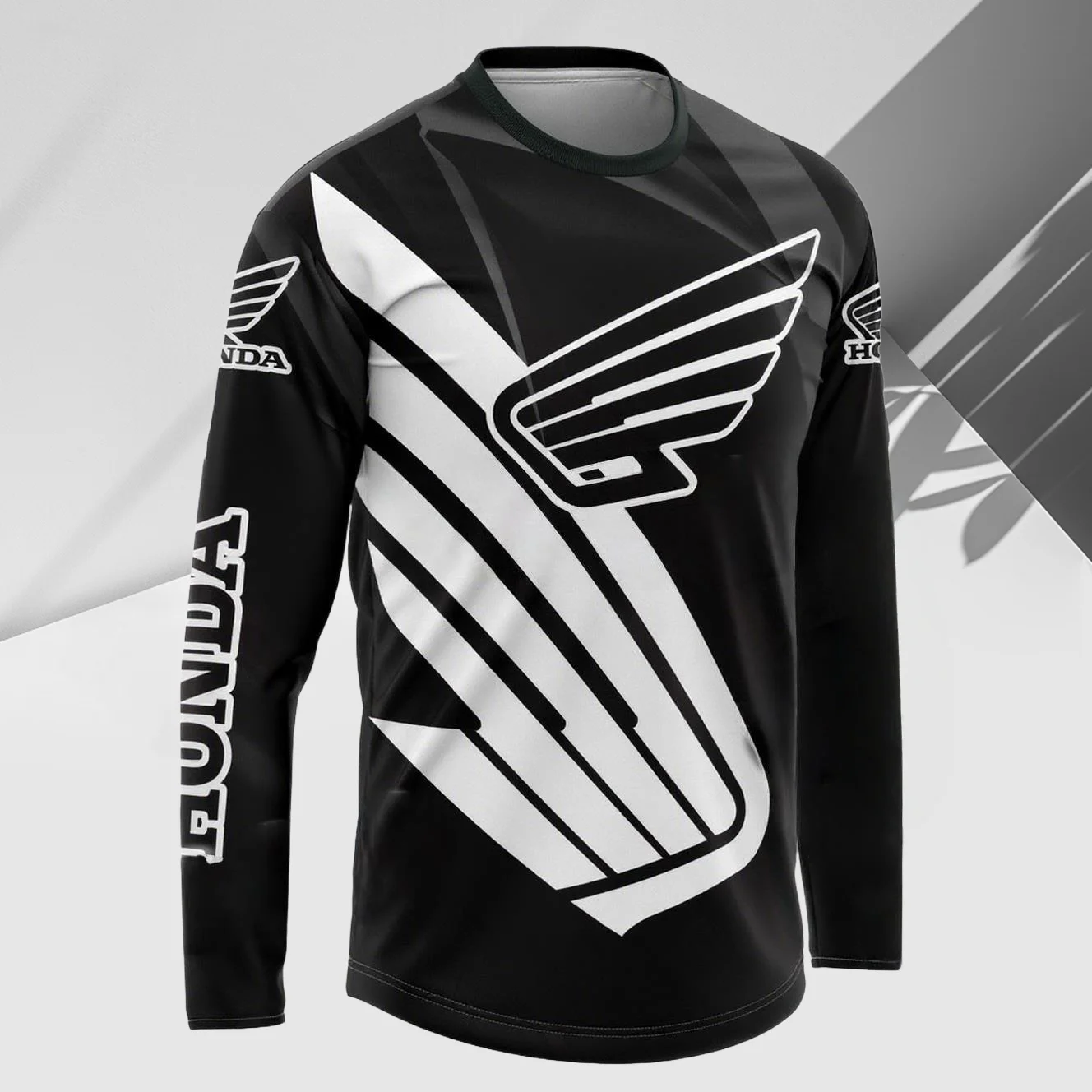 

Мужская летняя футболка Honda, быстросохнущая подростковая модная спортивная мотоциклетная гоночная машина, брендовая повседневная футболка с длинным рукавом ​