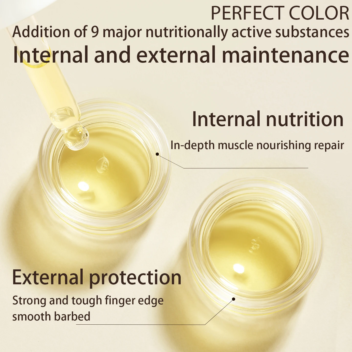 完璧な色のキューティクルオイル 爪用ネイル用品 2個/20ml ネイルオイル 爪強化オイル 家庭での日常使用に適しています