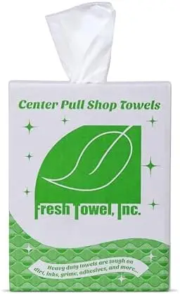 

Fresh Towel FT500 - 300 Count Ultra Strong 9x12" Disposable Shop Towels - White
