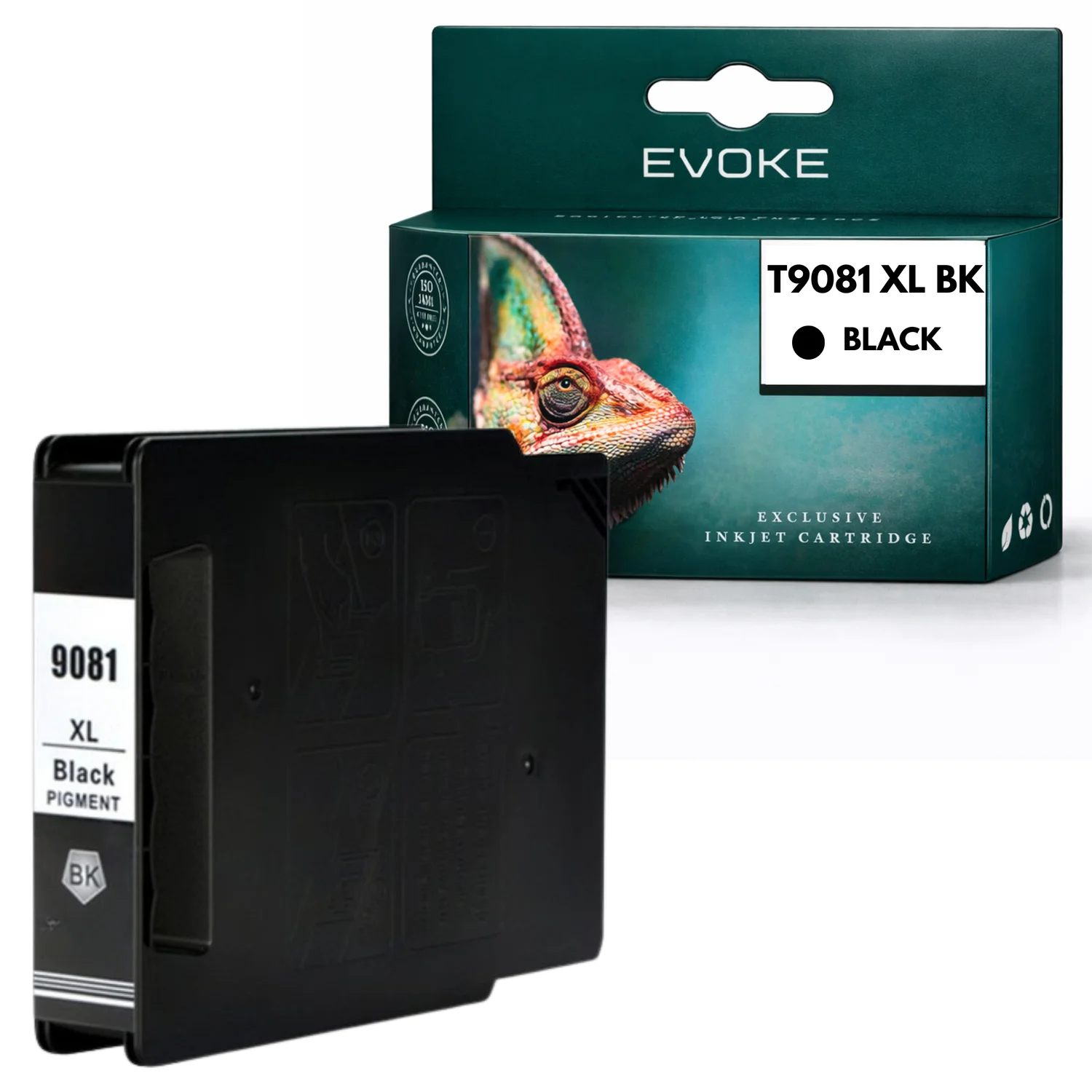 Evoke Compatibele Inkt voor Epson T9081 T-9081 C13T908140 Zwart Wf-6590 Wf-6090