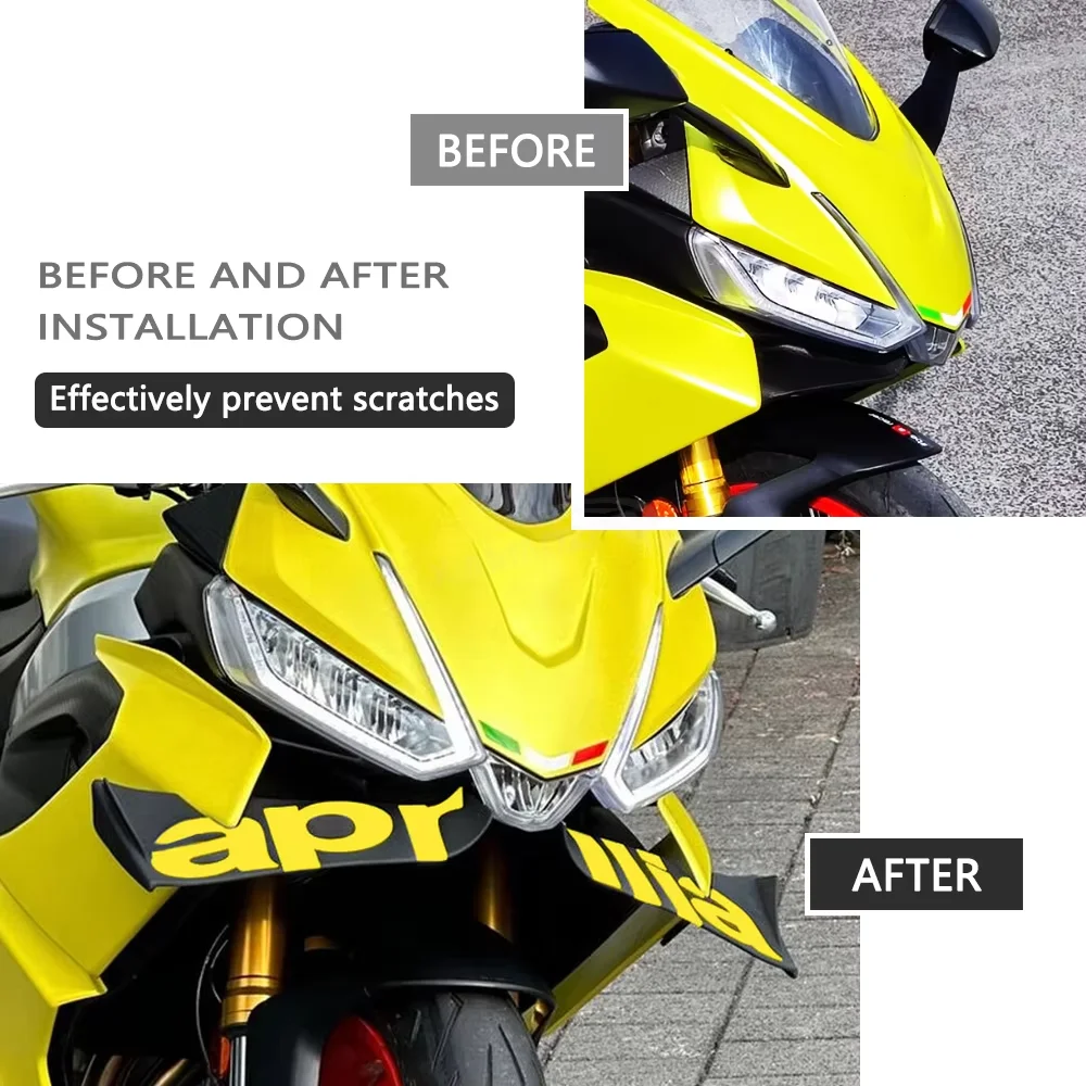 Front Fixed Wind Wing For RS660 RS 660 rs660 2020-2024 Motorcycle Wind Deflector Spoiler Fairing Winglets Accessories
