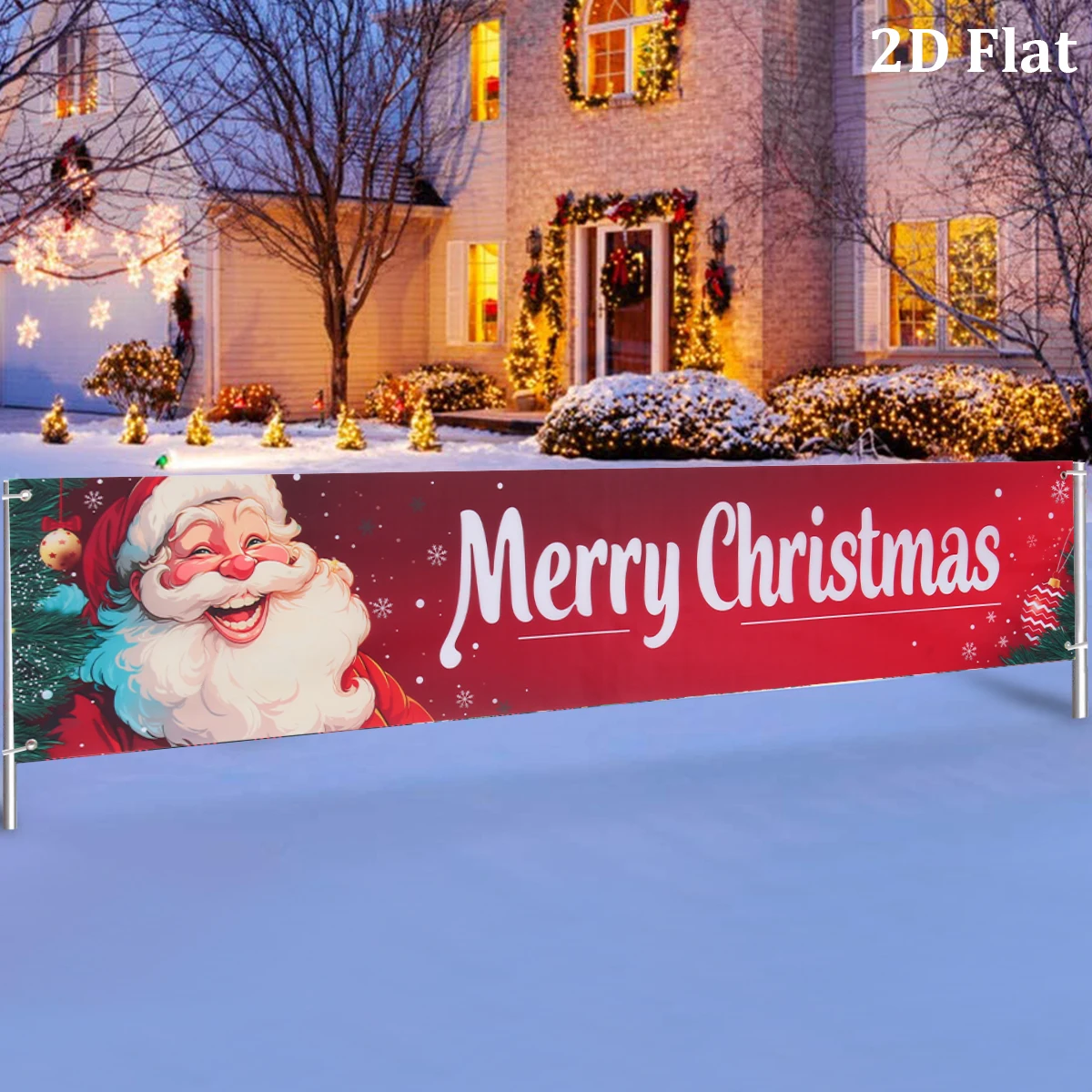 

Christmas Banner Merry Christmas Party Decoration Kids Favors 2025 Xmas Gift Santa Claus Banner Navidad Natal New Year Gift 2026