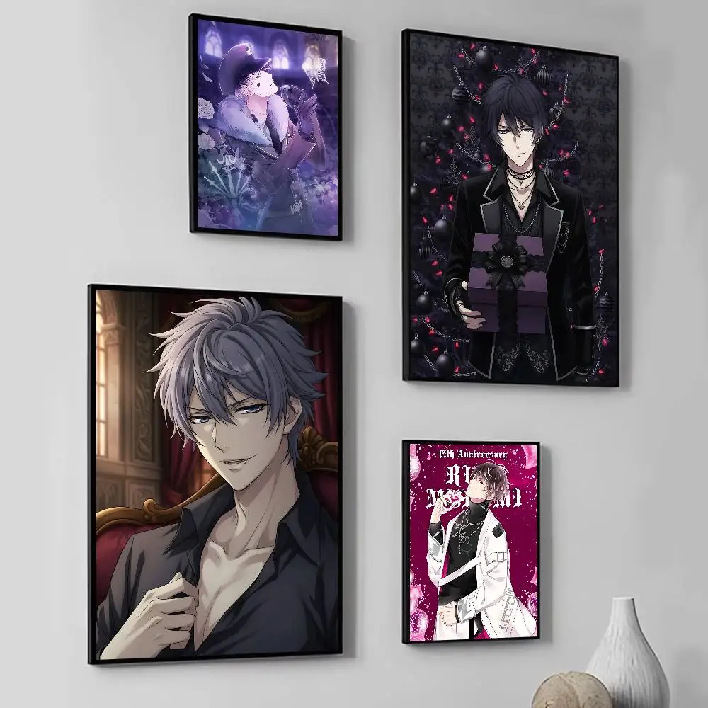 Game D-Diabolik L-Lovers Mukami Ruki Anime Posters Fancy Wall Sticker for Living Room Bar Decoration Wall Decor