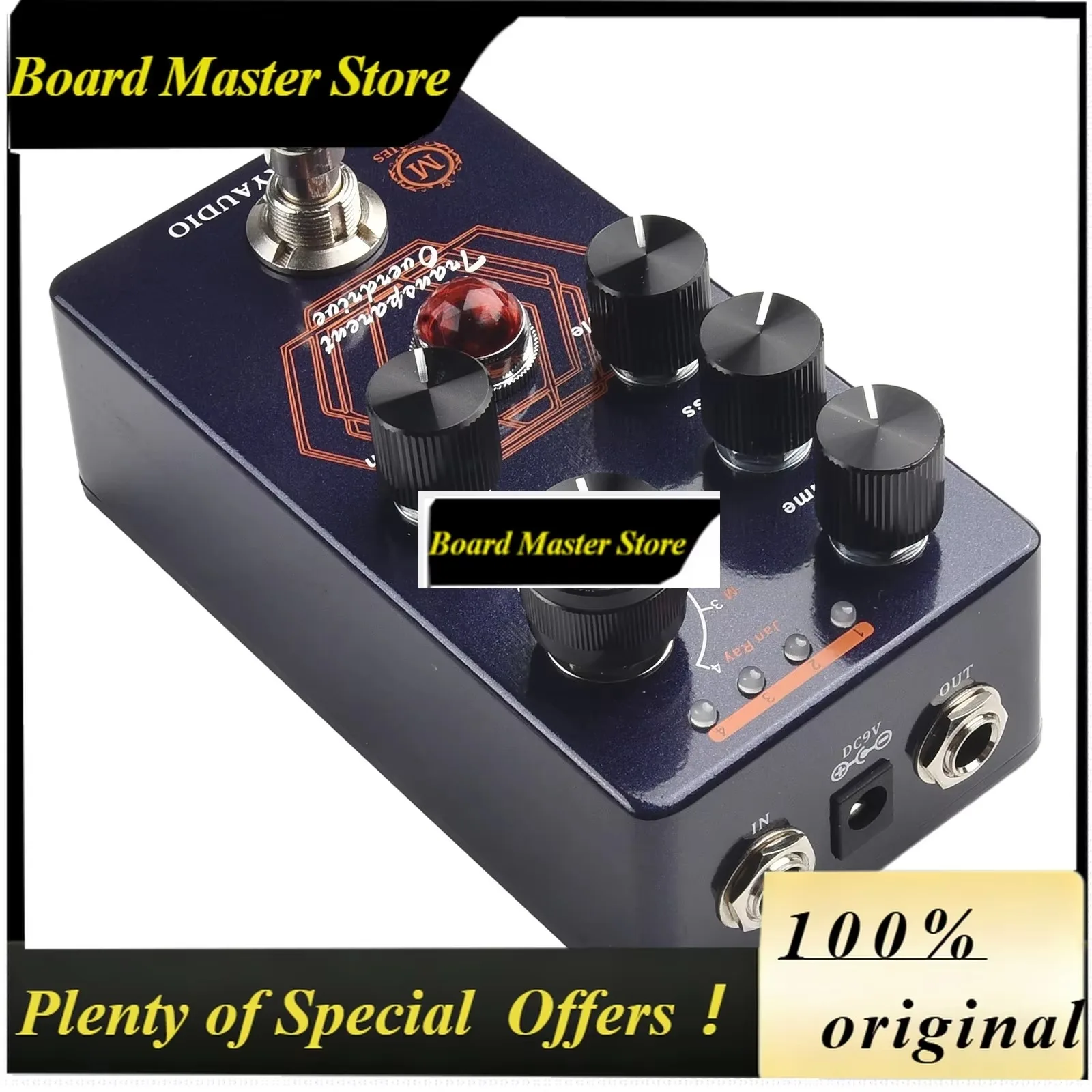BoMaS1pc Guitar Effects Pedal Timmy And Vemuram Jan Ray Circuit Overdrive Volume/bass/treble/gain Guitar Accessories