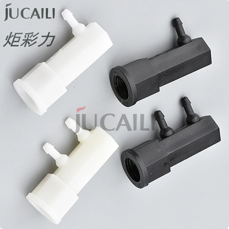 

JCL 4pcs CISS Ink Sub Tank Connector 1.5L 1.8L 2L Cartridge Outlets Joint Adapter for UV/Eco Solvent Printer