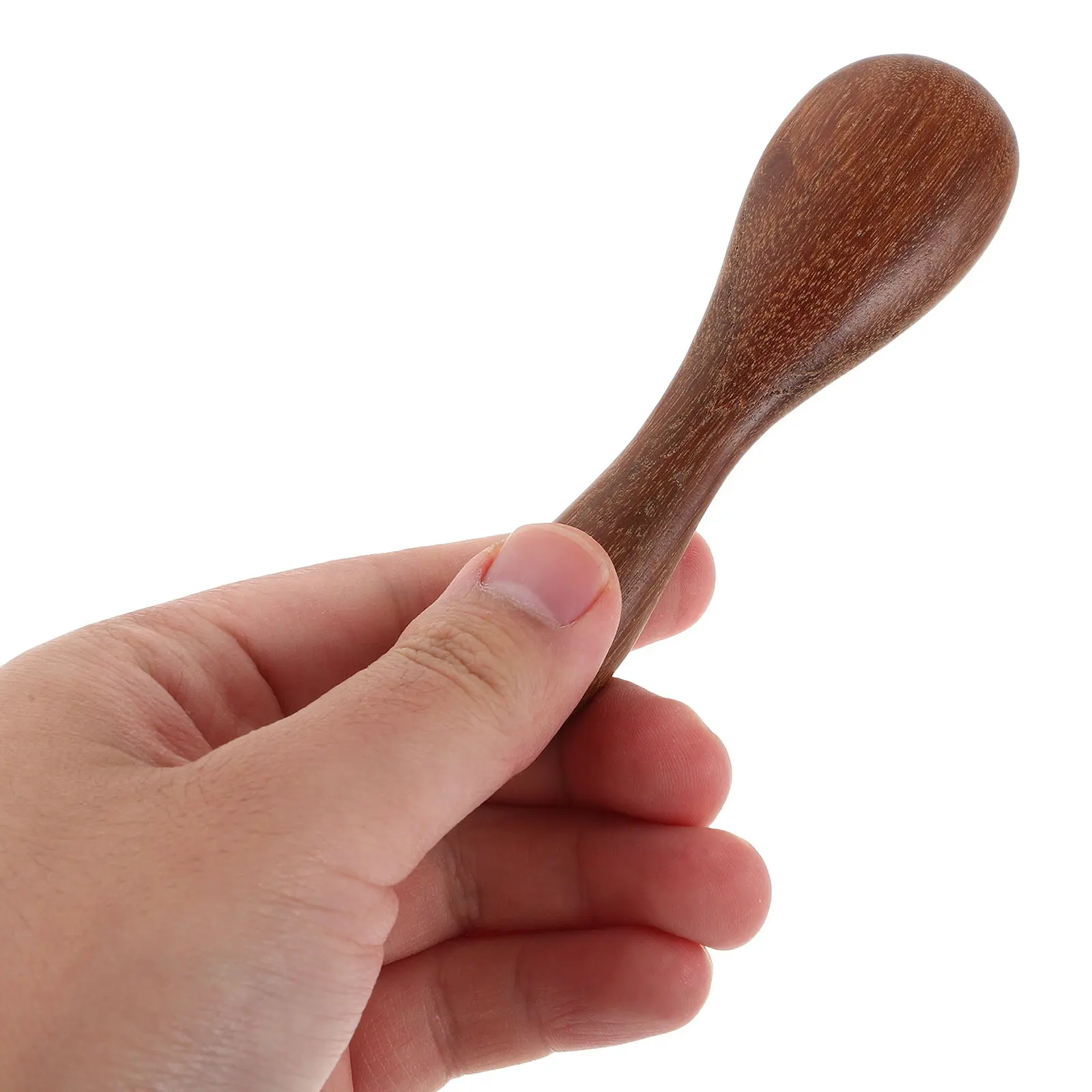 2Pcs Sandalwood Face Massager Set Natural Wood Facial Massage Stick Mask Applicator Tool for Mixing Applying Creams Serums Spa