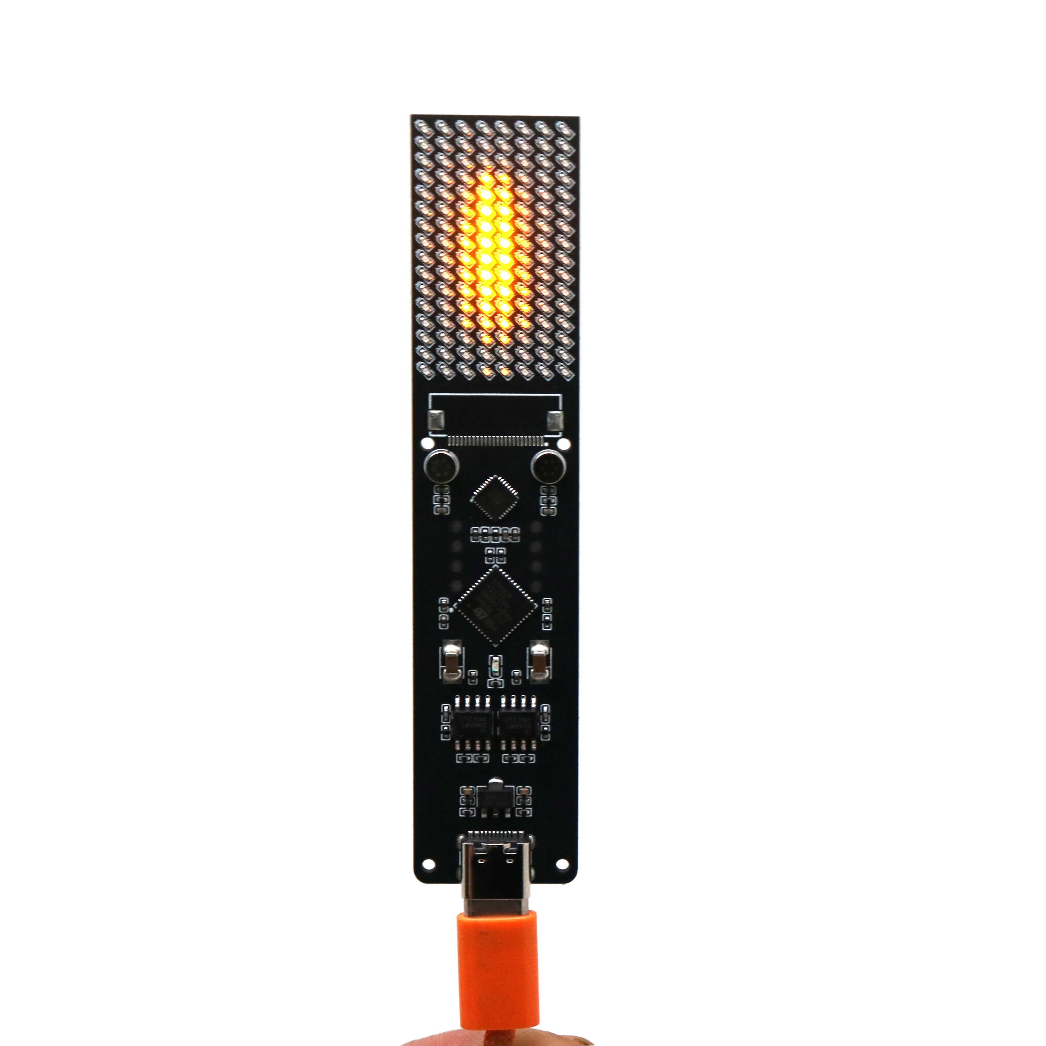 LED Electronic Candle Ambiance Light Blow On/Off Wind-Controlled Flame Direction Type-C Simulation Candles Atmosphere Lamp DC 5V