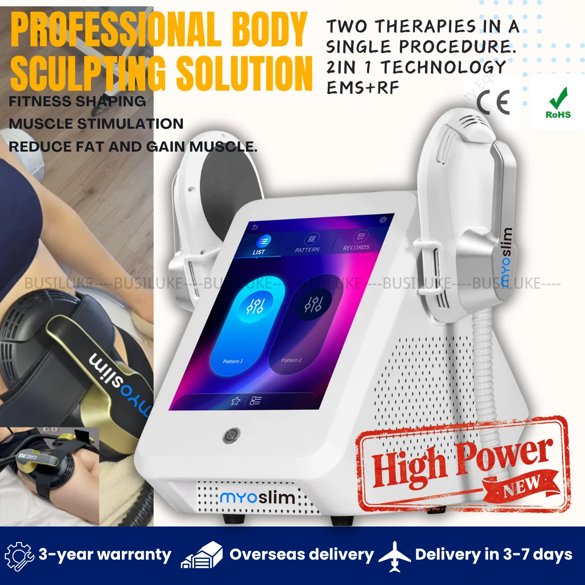 EMS ZERO 6500W Body Slim Sculpt Muscle Stimulate Fat Removel Eletric Machine Hi-emt RF Weight Lose Portable Electromagnetic