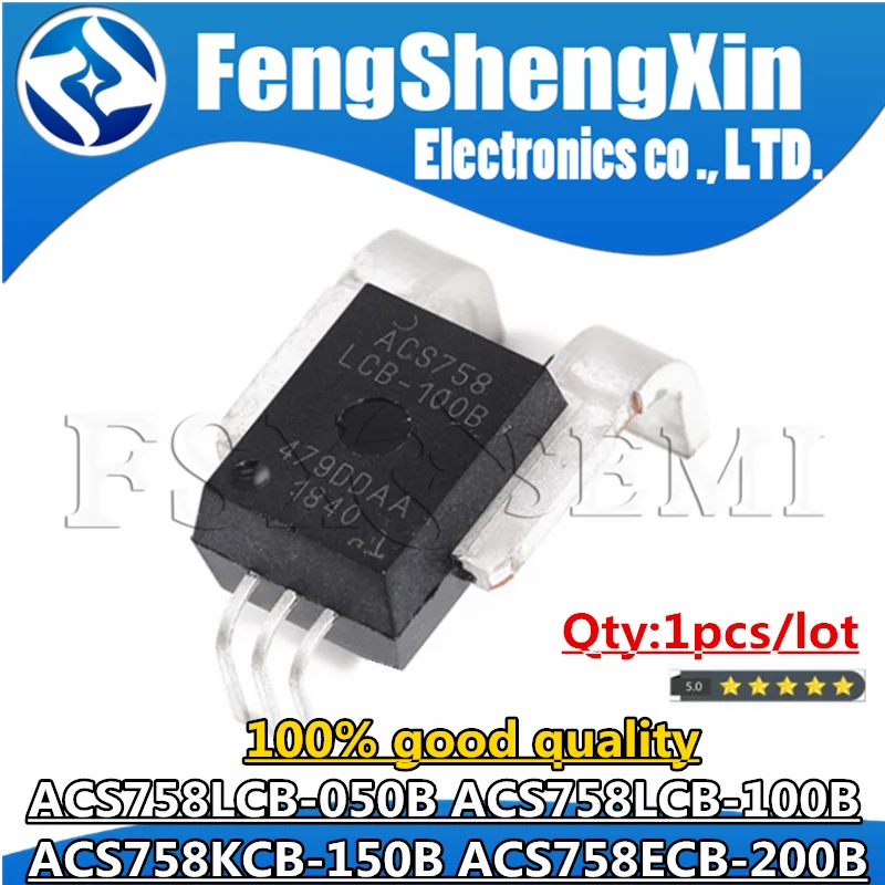 1PCS ACS758LCB-050B-PFF-T ACS758LCB ACS758 ACS758LCB-050B ACS758LCB-100B 100A ACS758ECB-200B 200A ACS758KCB-150B- 50A sensor