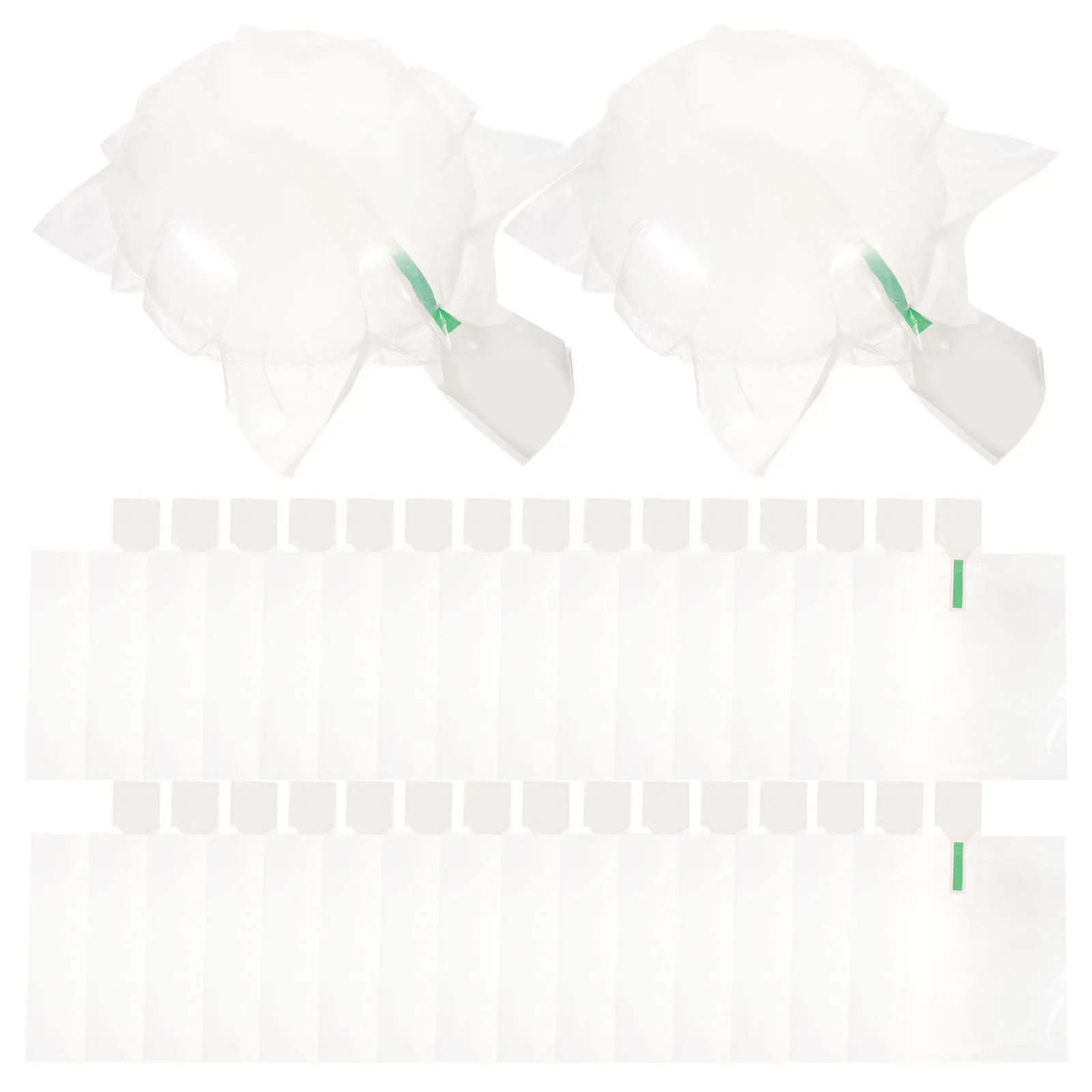 100 Uds. Bolsas de embalaje de aire, sombrero inflable moldeador, soporte para sombrero, moldeadores de gorro de embalaje portátiles pequeños, uso diario, moldeador de gorro