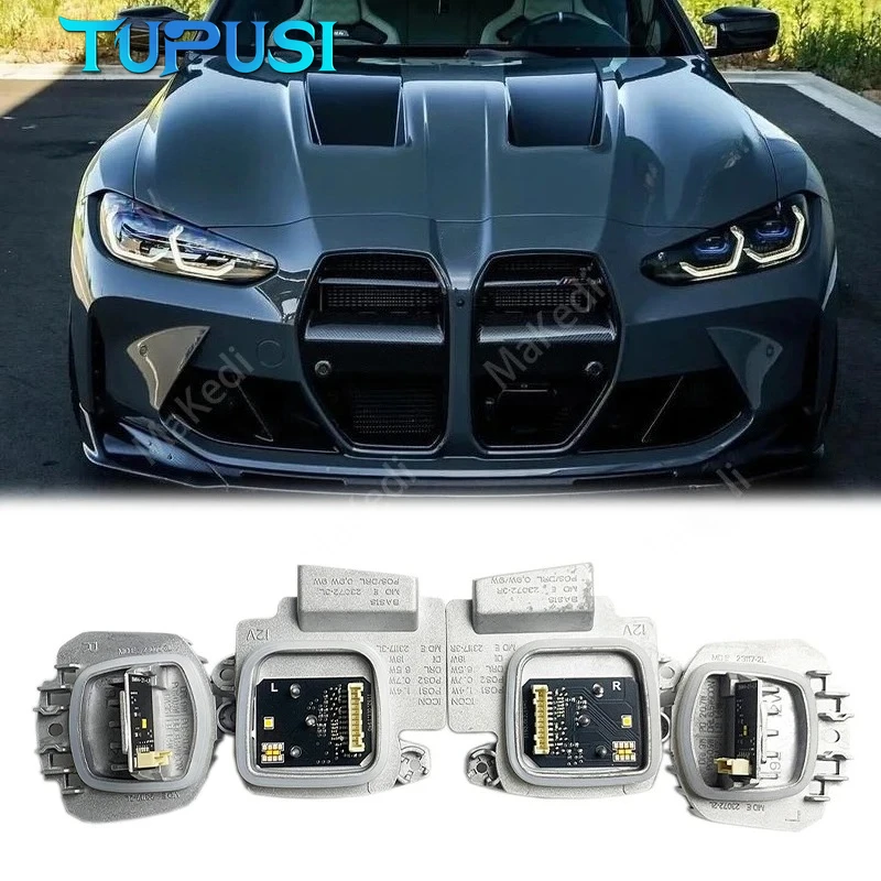 Bianco per il 2021 BMW Serie 4 M4 M3 G80 G82 I4 G22 LCI Angel Eyes DRL Modulo di controllo della luce 9851047 9851048 63119851047 63119851048