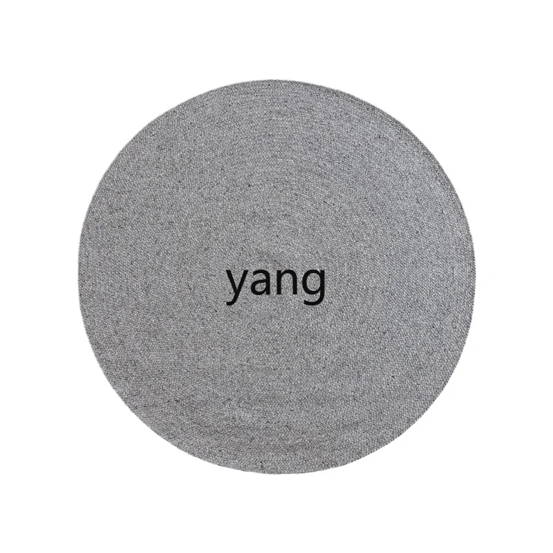 LXL Zero Formaldehyde Glue-Free Carpet Wool Handmade round Sofa Living Room Coffee Table Floor Mat