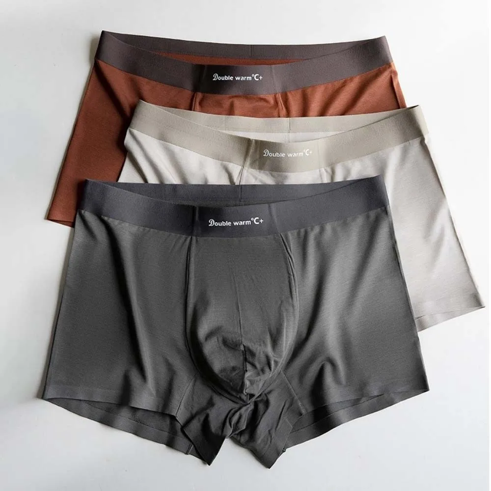 

Plus Size L-3XL Man Boxer Briefs Mid Waist Cotton Crotch Seamless Panties Boxers Lingerie Underpants Underwear for Men Male