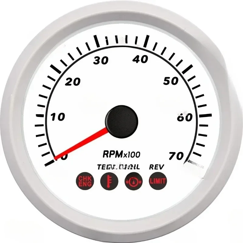 Outboard Engine Tachometer with Oil Temperature and Oil Pressure Engine Fault Prompt 7000RPM