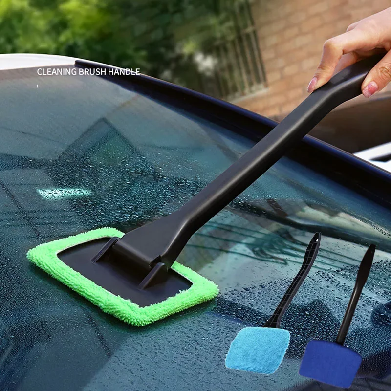 Car Front Windshield Defogging Brush Dust Removal Car Cleaning Tool Long Handle Household Glass Clean Brushes