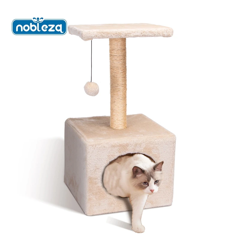 Cat tree climber tree scraper tree two game balls height 60cm Beix Color