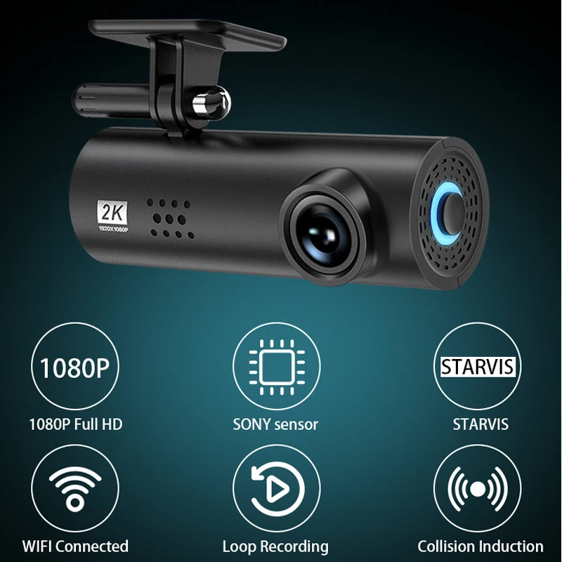 Dash Cam WIFI FULL HD 1080P Super Mini รถกล้อง DVR Night รุ่น G-Sensor ขับรถกล้องบันทึกภาพ Dashcam