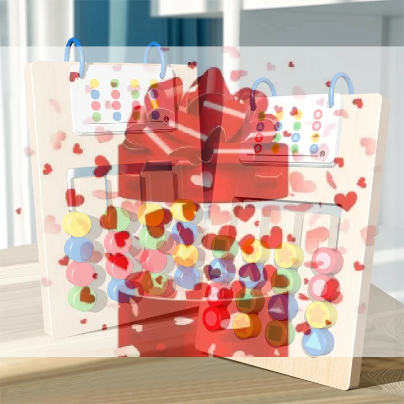 

【BS】Деревянная развивающая игрушка-сортер Монтессори для дошкольников: игра на сопоставление форм и цветов, для развития когнитивных способностей и раннего обучения