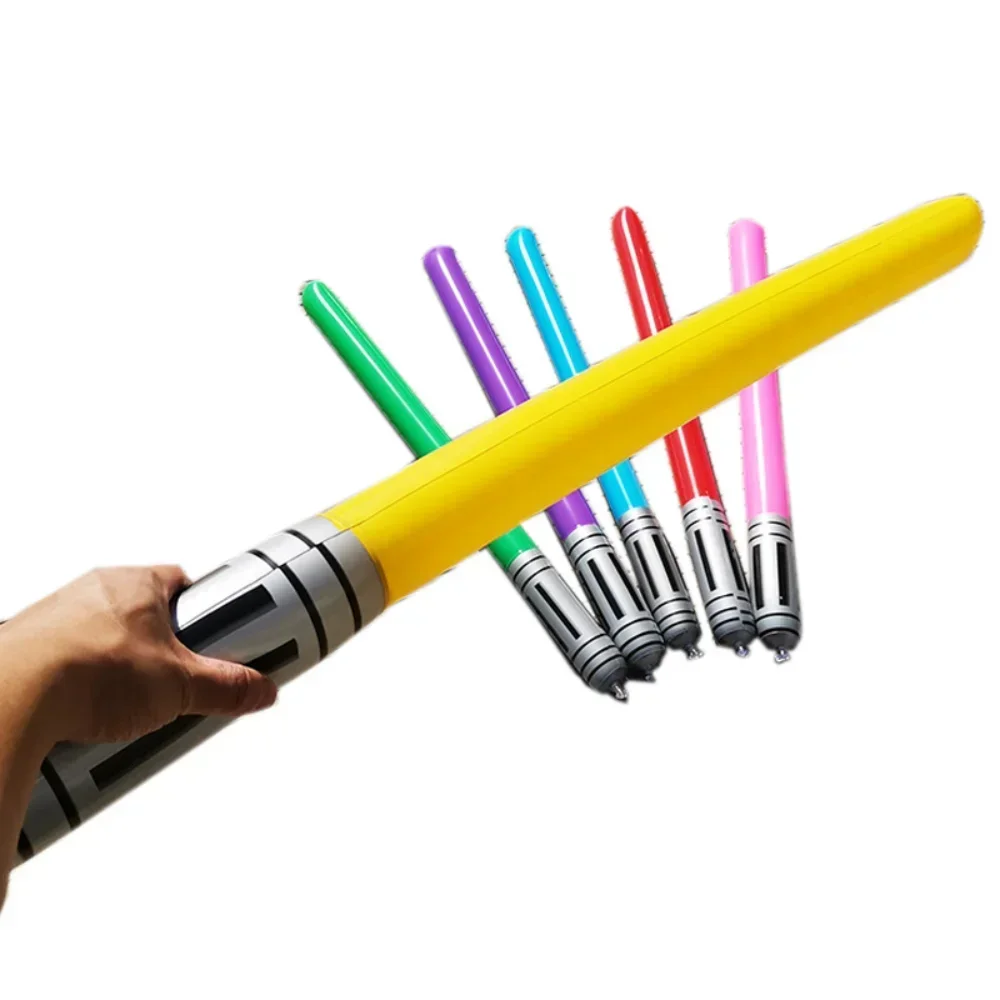 Jouets d'épée de sabre lumineux gonflable pour enfants, jouets de jeu d'eau amusants pour la piscine, accessoires de scène pour enfants, fournitures de cosplay en PVC, cadeaux d'extérieur