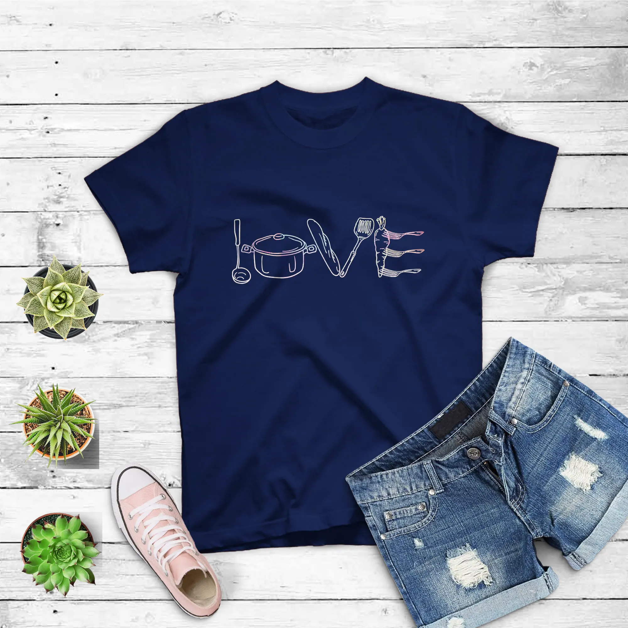 Chef Love Cooking T shirt Funny Mom