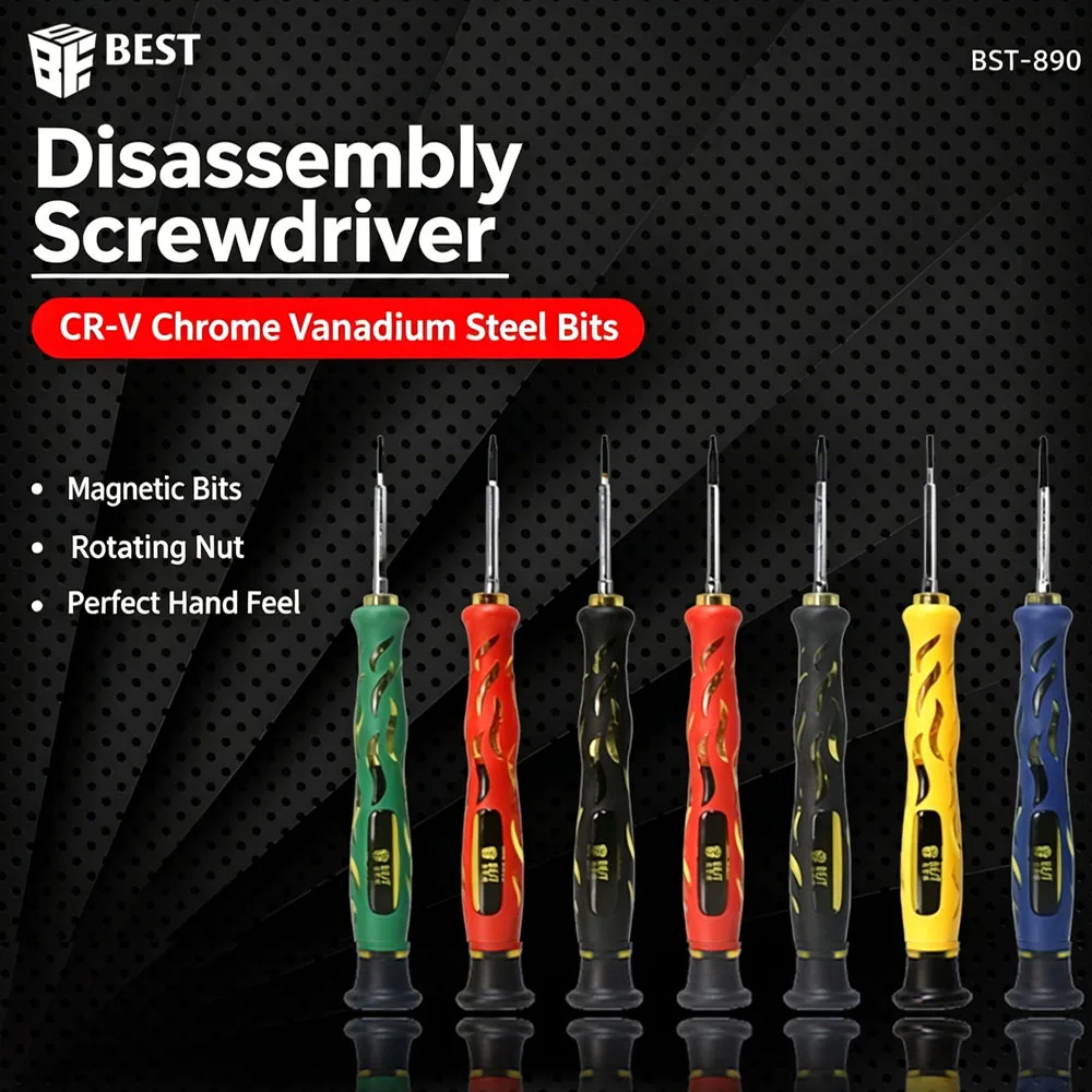 1Pc Precision Screwdriver CR-V Magnetic 1.2 Pentalobe T3 T4 T5 T6 1.5 Slotted For iPhone Mobile Phone PC Tablet Repair Hand Tool