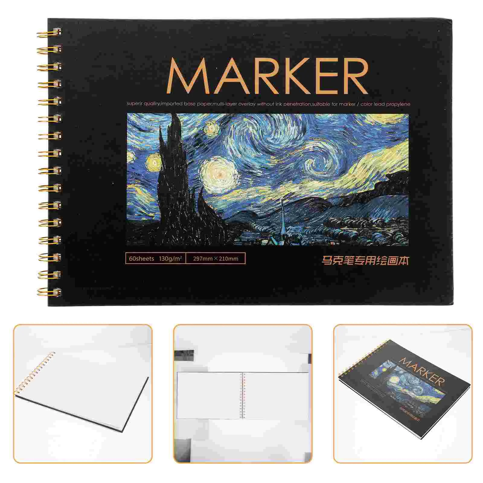 

Sketch Book Sketchbook Large Watercolor Portable Marker Paper Painting for Students