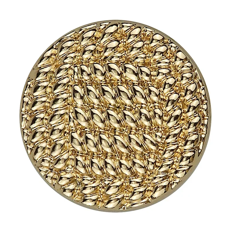 10pcs DIY Sewing Buttons Vintage Woven Metal Buttons 15/18/20/23/25mm for Black Gold Decorative Clothing Fashion Jacket Button