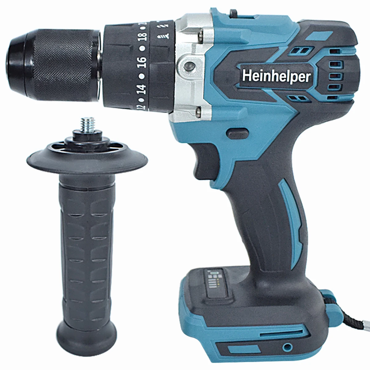 Бесщеточный электрический молоток, аккумуляторная ударная дрель, электрическая отвертка, электроинструмент 3 в 1, 13 мм, 20 + 3, крутящий момент для батареи Makita 18 в