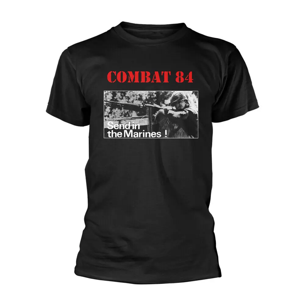 

Men'S Combat 84 Send In The Marines T Shirt Large Black