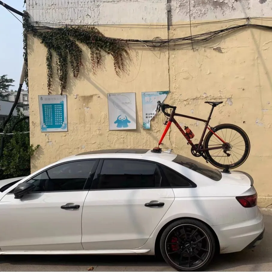 Bicycle Suction Cup Mount, Car Suction Cup Mount, Roof Rack, Parking Stand, Barrel Axle, Quick-Release, Universal