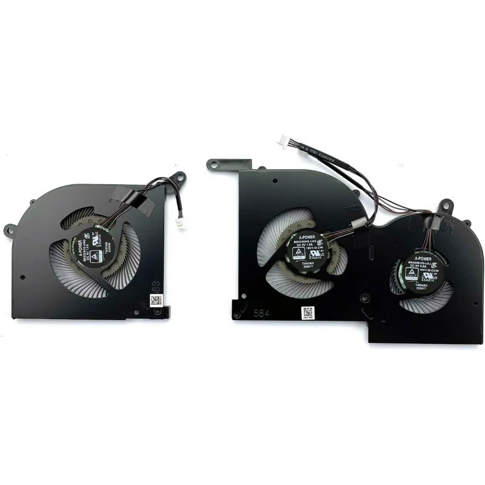 CPU + GPU Cooling Fan for MSI GS66 Stealth 10SD 10SGS 10SF 10SE MS-16V1 Set