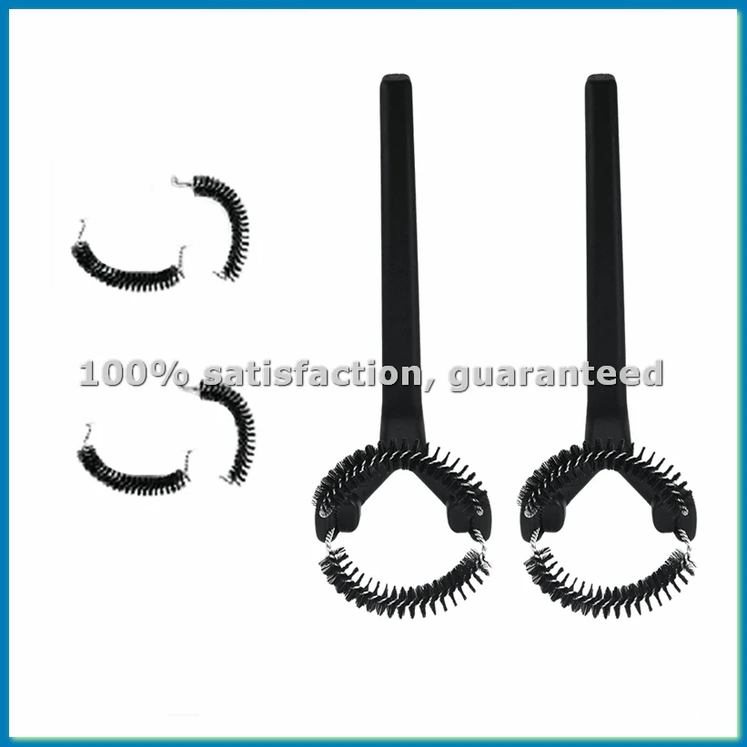 

2Pcs Coffee Machine Cleaning Brush Detachable Nylon Bristles Espresso Machine Brush with 2 More 360°Cleaning Bristle B-A69M