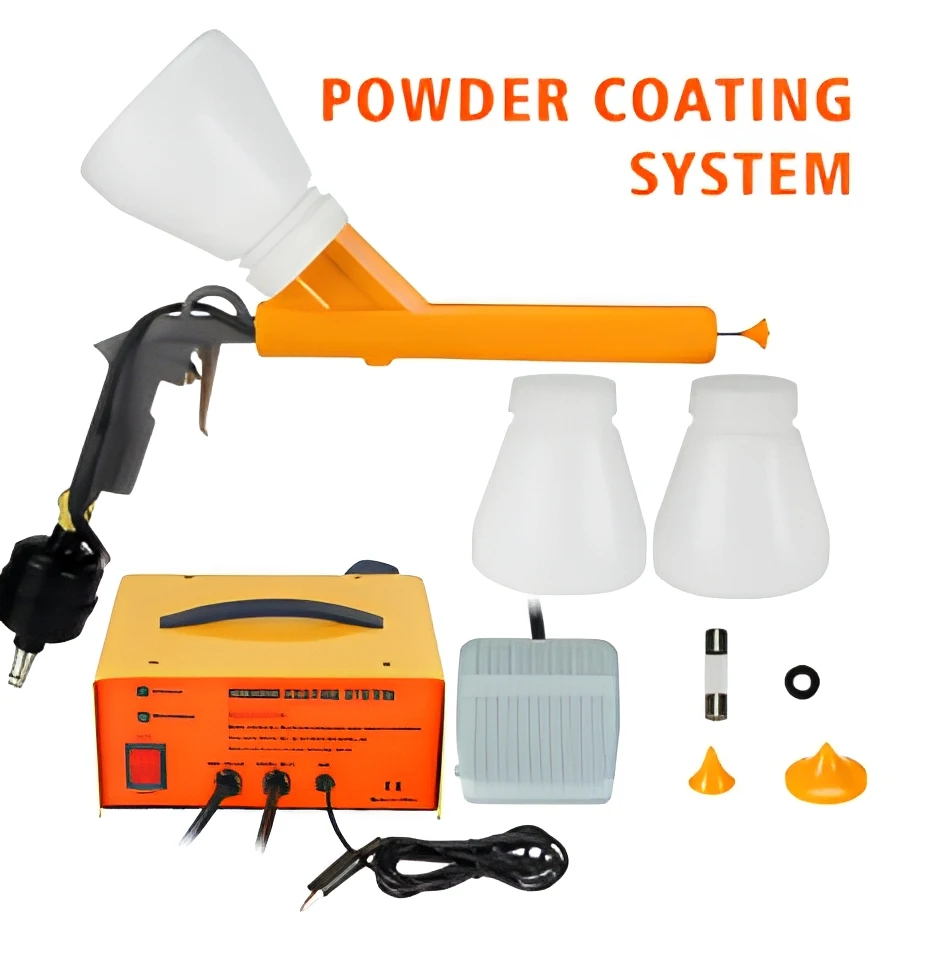 Easy Operation High Efficiency Cheap STP120-9000 100% QA Powder Coating Gun Metal Spraying Machine with Plastic Bottle Spray Gun